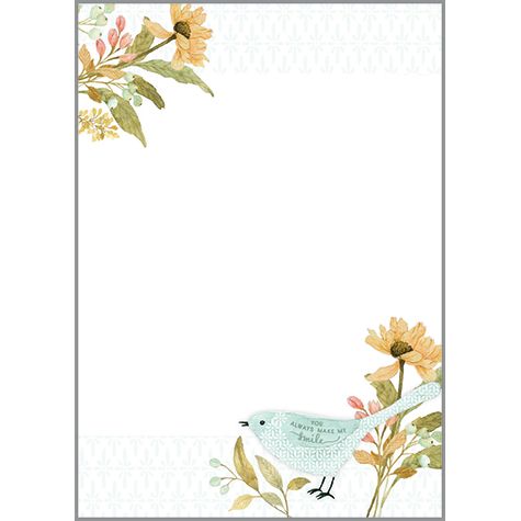 Memo Pad - Friendly Bird