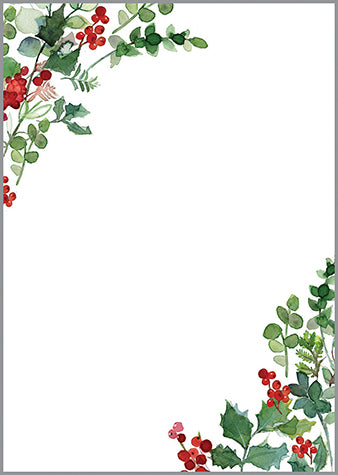 Holiday Memo Pad - Holiday Berries/Greens