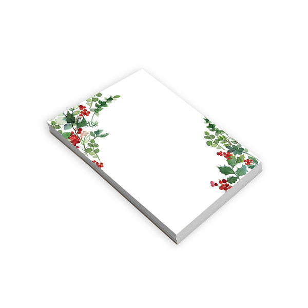 Holiday Memo Pad - Holiday Berries/Greens