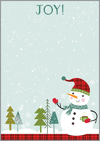 Holiday Memo Pad - Cozy Snowman