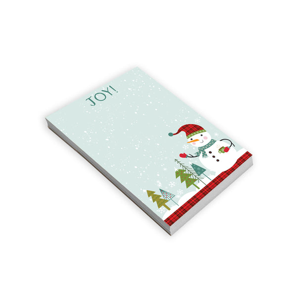 Holiday Memo Pad - Cozy Snowman