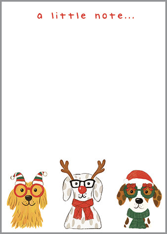 Holiday Memo Pad - Oh What Fun Dogs