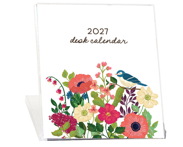 NEW! 2027 Desk Calendar - Floral Bouquets
